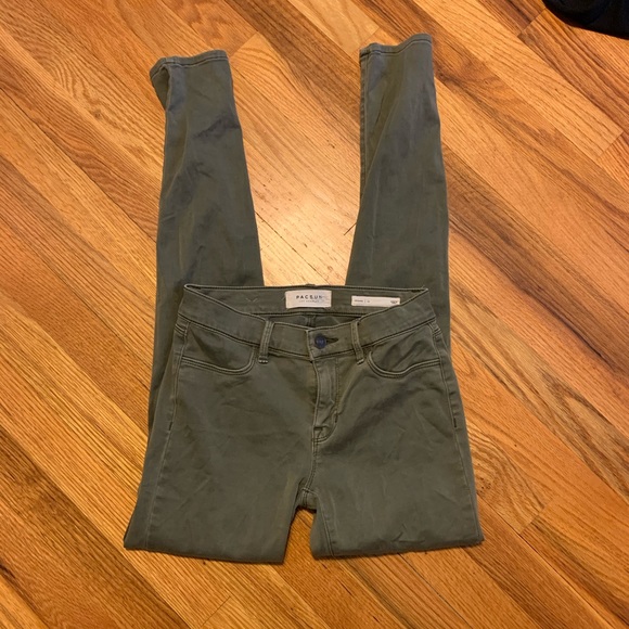 Pac Sun green jeggings - Picture 2 of 3